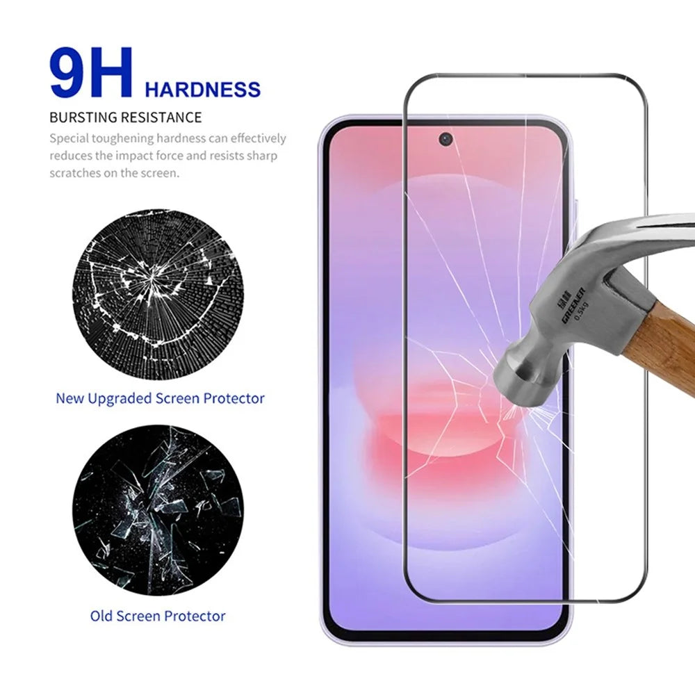 RURIHAI For Samsung Galaxy A27 5G Screen Protector High Aluminum-Silicon Glass Phone Screen Film - 3