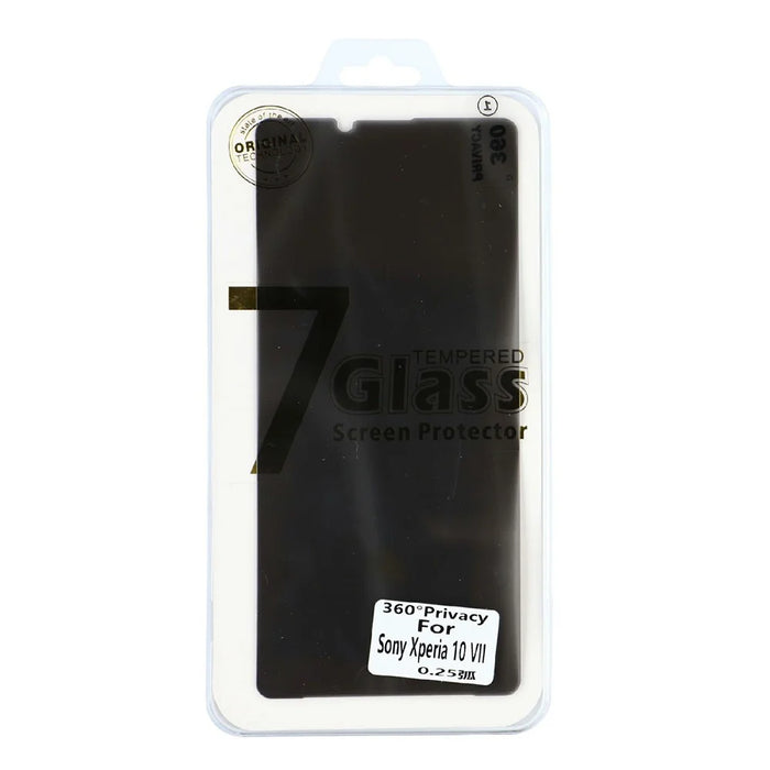 For Sony Xperia 1 VIII Tempered Glass 360° Anti-spy Full Coverage Screen Protector - Black - 5