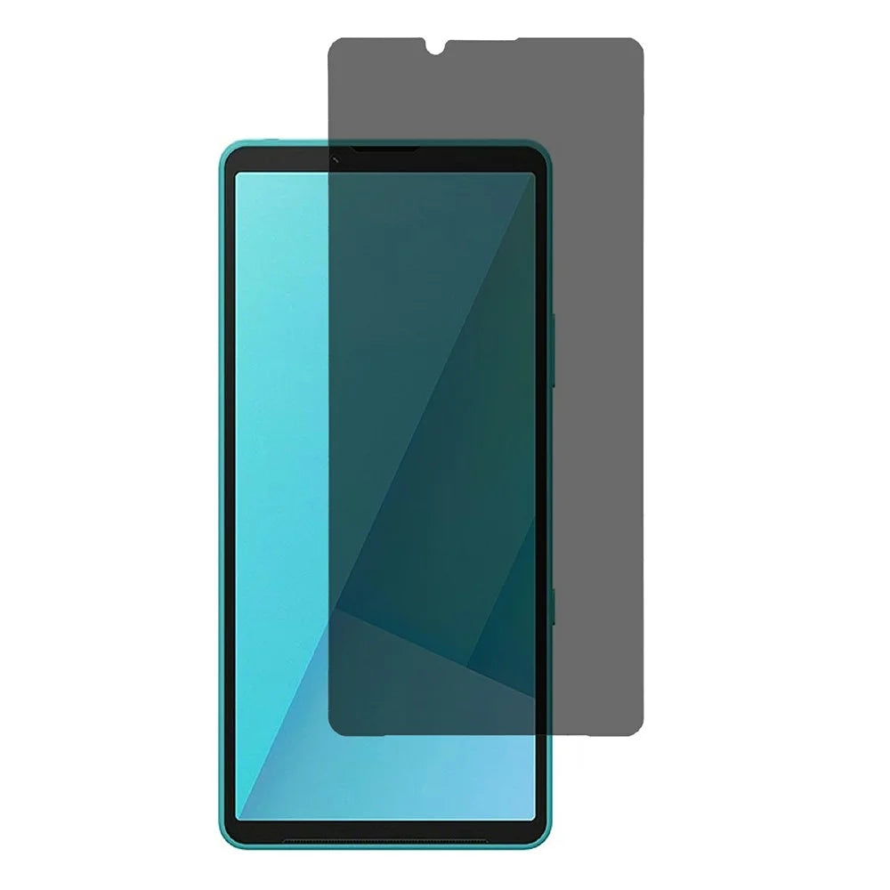 For Sony Xperia 1 VIII Privacy Screen Protector 180-Degree Anti-Spy Tempered Glass Full Coverage Film - Black - 1