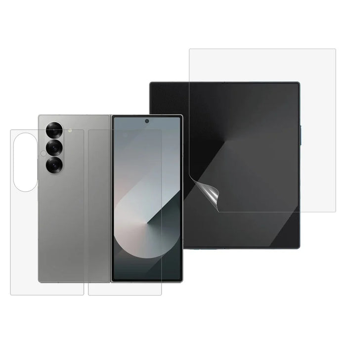 For Samsung Galaxy Z Fold8 Ultra Screen Protector Set, Front + Back Full Cover TPU+PET Hydrogel Film - Transparent - 1