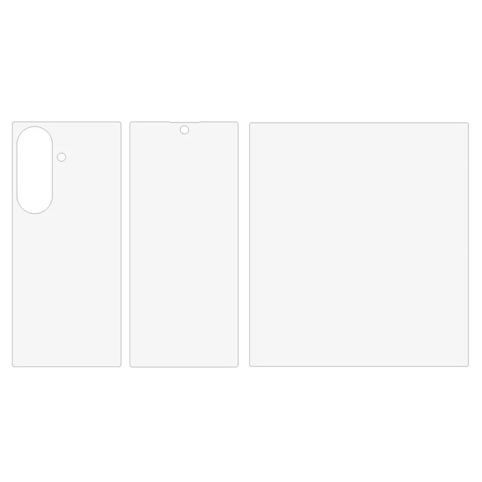 For Samsung Galaxy Z Fold8 Ultra Screen Protector Set, Front + Back Full Cover TPU+PET Hydrogel Film - Transparent - 2