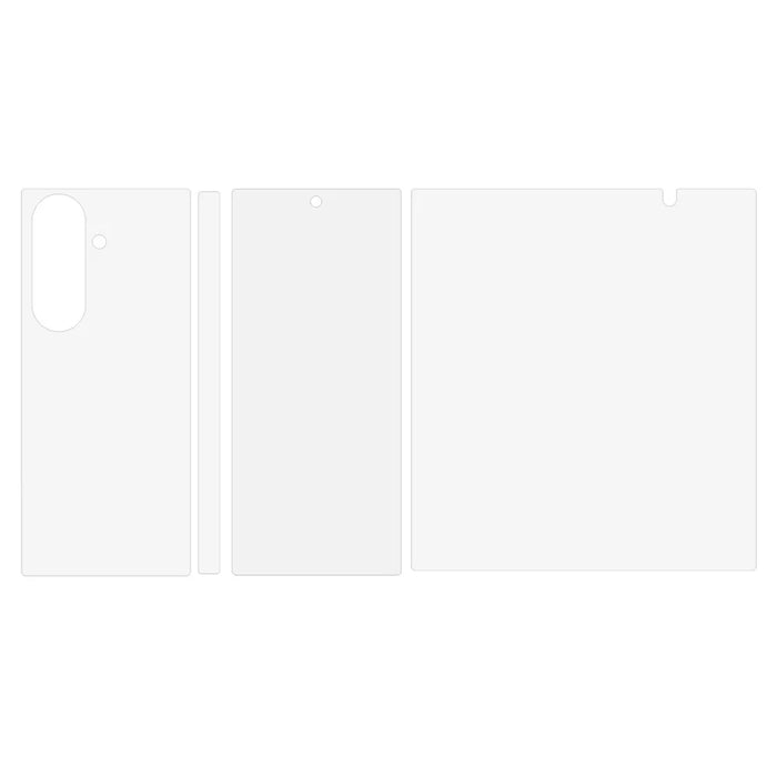 1 Set For Samsung Galaxy Z Fold8 Ultra Clear Screen Protector Inside + Front Display + Back Cover TPU+PET Film with Hinge Protector - 2
