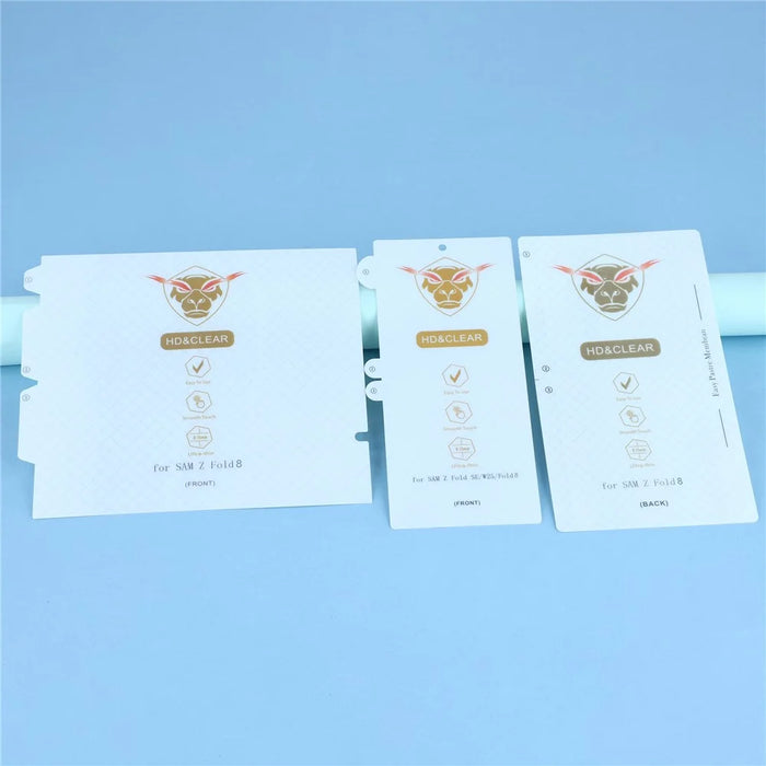 1 Set For Samsung Galaxy Z Fold8 Ultra Clear Screen Protector Inside + Front Display + Back Cover TPU+PET Film with Hinge Protector - 4