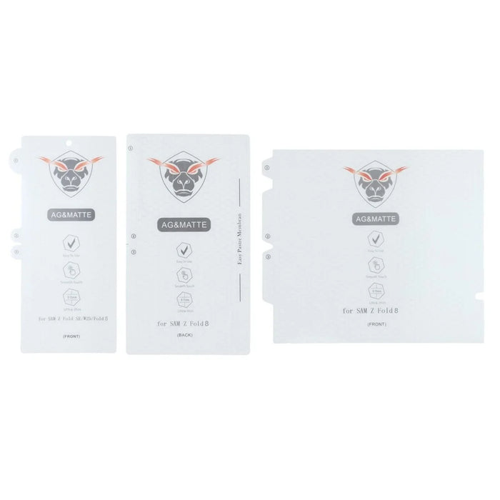 1 Set For Samsung Galaxy Z Fold8 Ultra Matte Screen Protector Inside + Front Display + Back Cover TPU+PET Film with Hinge Protector - 3