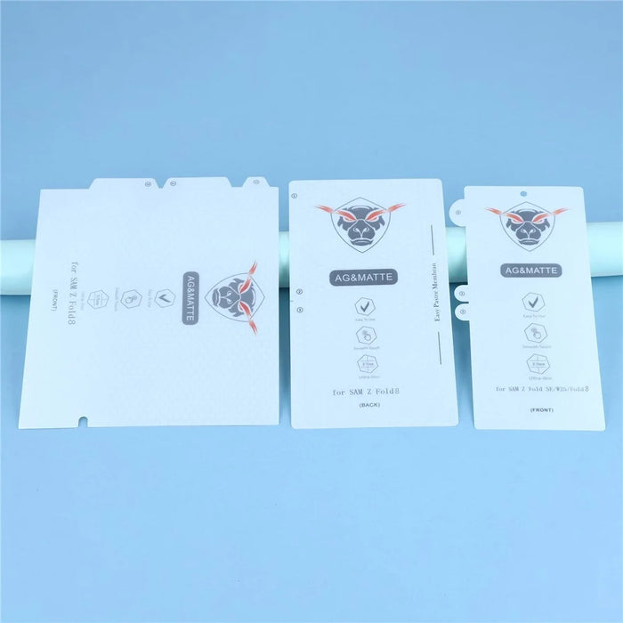 1 Set For Samsung Galaxy Z Fold8 Ultra Matte Screen Protector Inside + Front Display + Back Cover TPU+PET Film with Hinge Protector - 4
