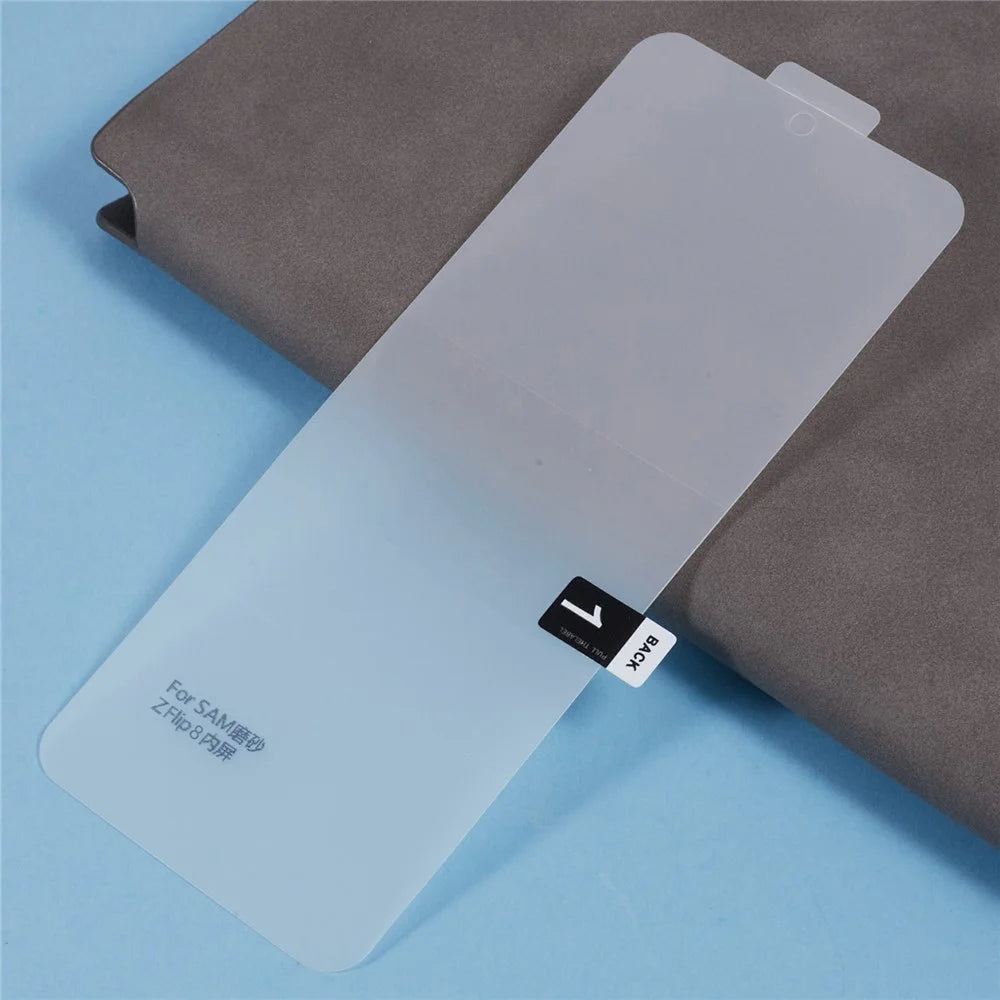 For Samsung Galaxy Z Flip8 Screen Protector TPU+PET Matte Anti-Fingerprint Inner Hydrogel Film - 4
