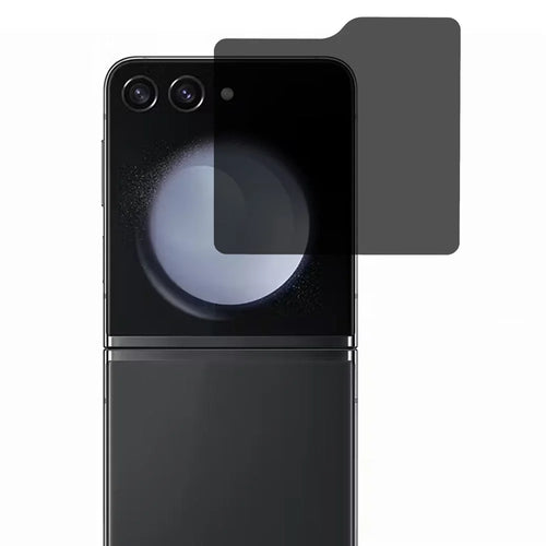 For Samsung Galaxy Z Flip8 Screen Protector Full Glue 180-Degree Anti-Spy Tempered Glass Film (Outer Screen) - 1