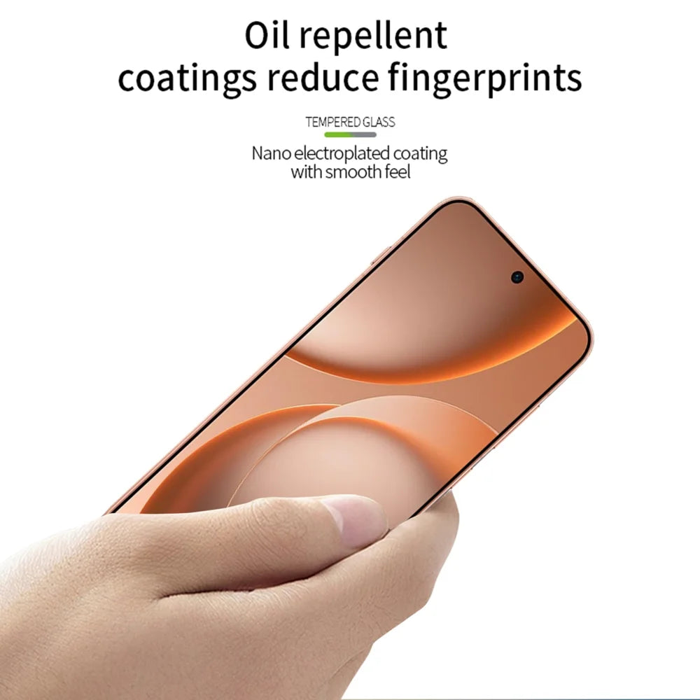 MOFI for Oppo Find X9s 5G Screen Protector 9H Full Glue Full Coverage High Aluminum-Silicon Glass Film - Black - 4