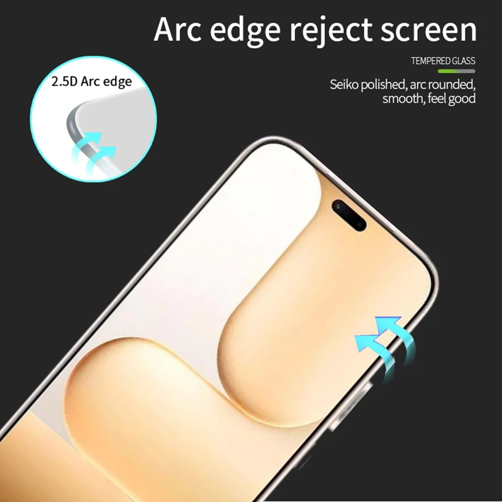 MOFI for Honor Play11 Plus 5G Screen Protector 9H Full Glue Full Coverage High Aluminum-Silicon Glass Film - Black - 2
