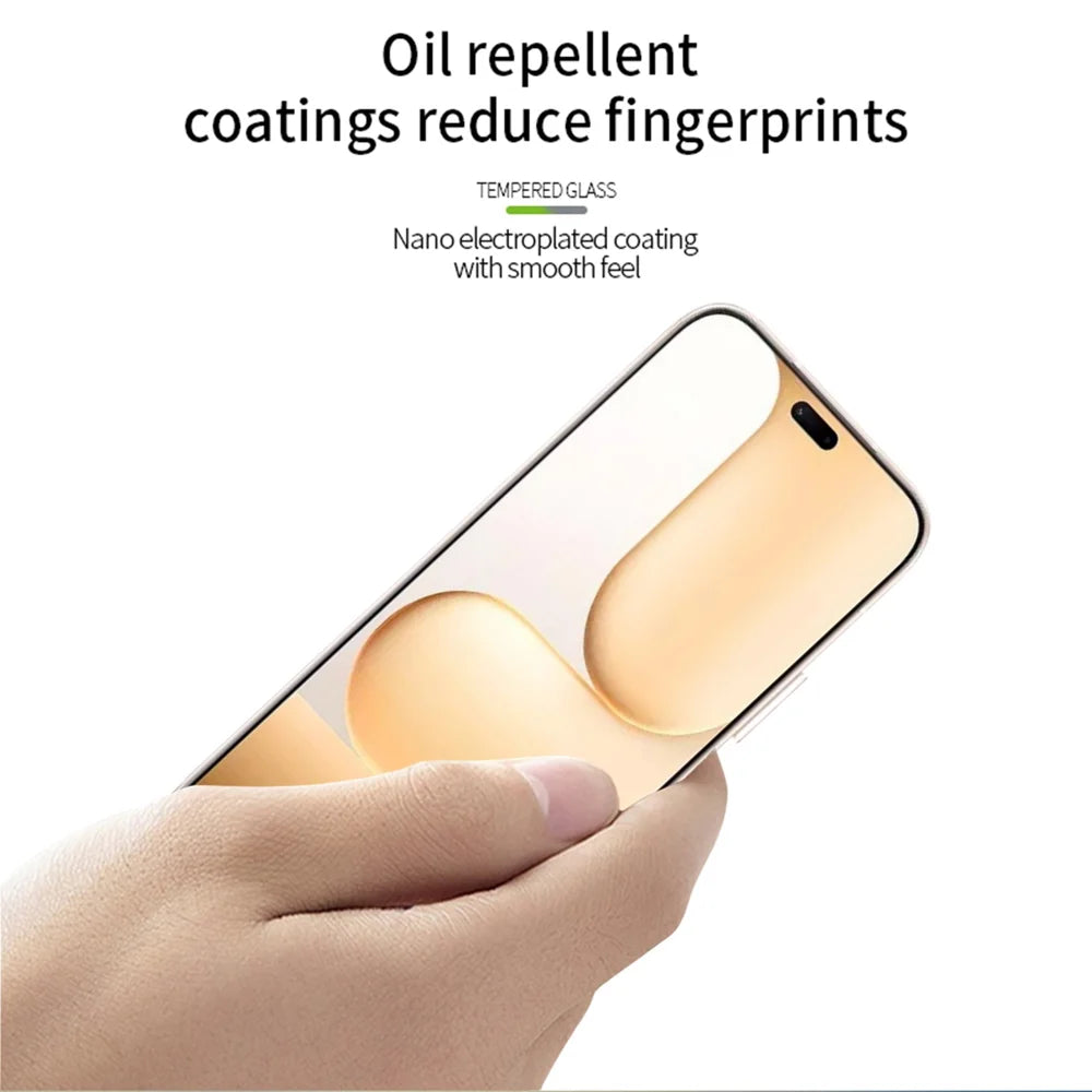 MOFI for Honor Play11 Plus 5G Screen Protector 9H Full Glue Full Coverage High Aluminum-Silicon Glass Film - Black - 4