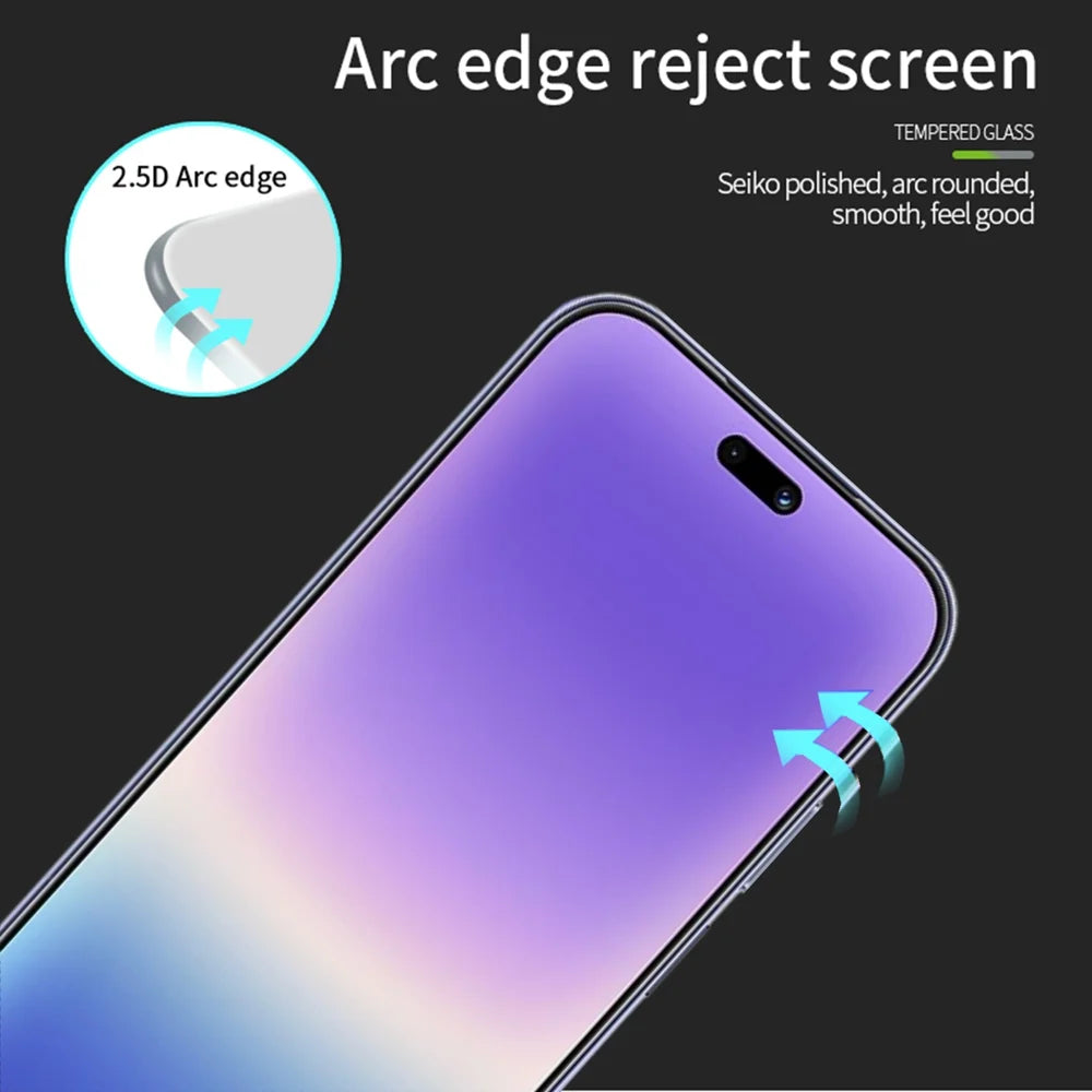 MOFI for Huawei Pura 90 Screen Protector 9H Full Glue Full Coverage High Aluminum-Silicon Glass Film -  Black - 2
