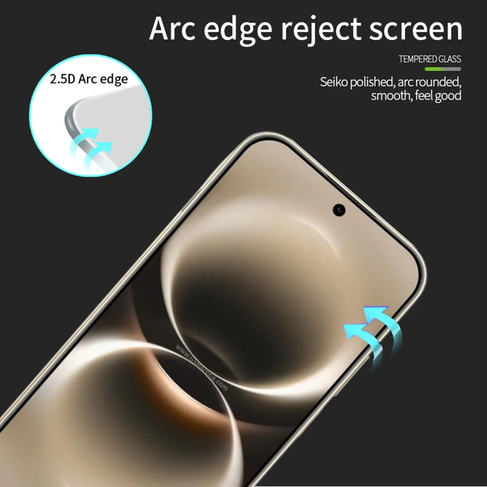 MOFI for Huawei nova 15 Max Screen Protector 9H Full Glue Full Coverage High Aluminum-Silicon Glass Film -  Black - 2