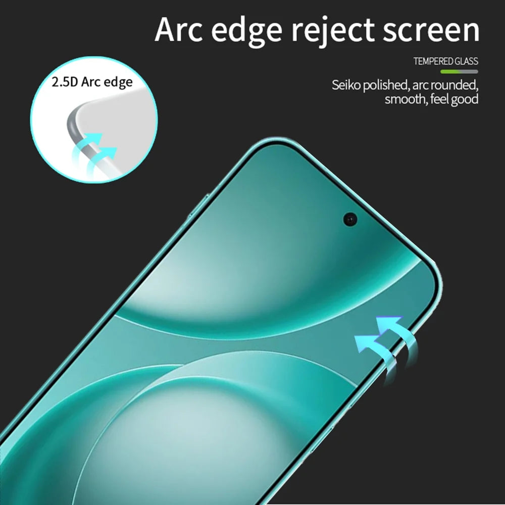 PINWUYO for Oppo Find X9s Pro 5G Tempered Glass Film  JK Series-2 9H Full Glue Full Screen Protector - Black - 2