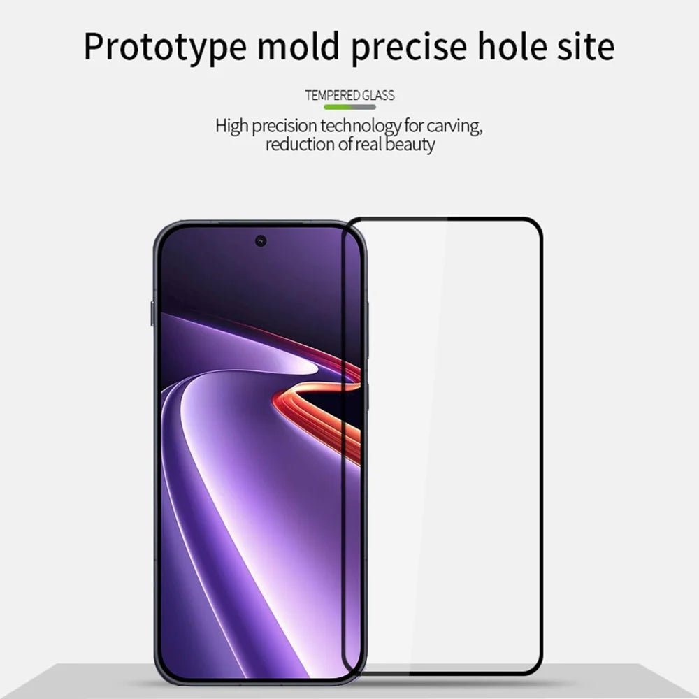 PINWUYO for OnePlus Ace 6 Ultra 5G Tempered Glass Film  JK Series-2 9H Full Glue Full Screen Protector - Black - 3