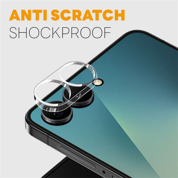 NORTHJO 2Pcs For Samsung Galaxy Z Flip8 Tempered Glass Camera Lens Protector Clear 3D Integrated Full Coverage - Transparent - 3