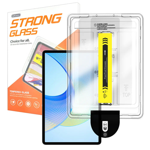 For Honor Pad X8 Pro Screen Protector Arc Edge Tempered Glass Film with Auto Dust-free Installation Tool (NOT Complete Covering) - Transparent - 1