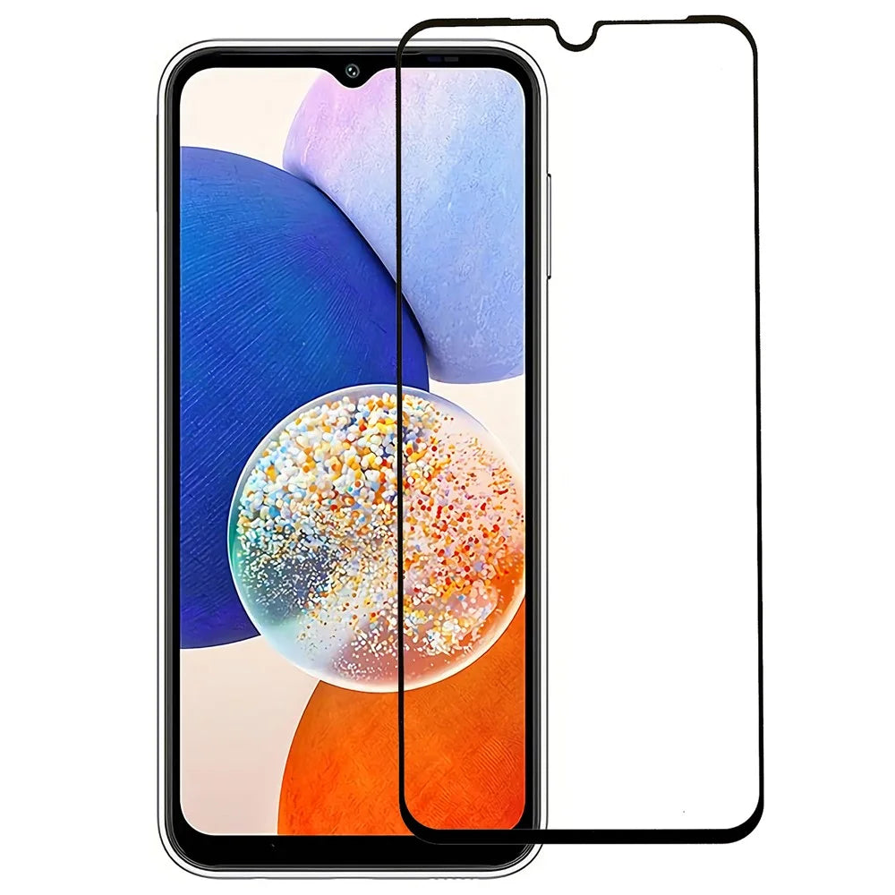 For Samsung Galaxy A14 5G / A14 4G 9H Hardness Full Glue Tempered Glass Film Silk Printing Secondary Hardening Full Screen Protector - 1