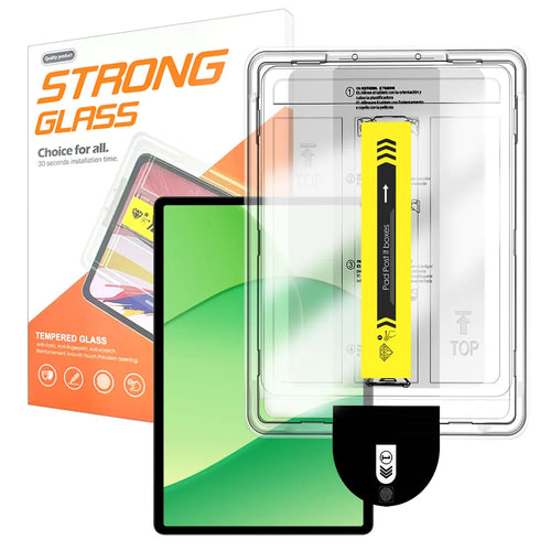 For Oppo Pad SE Screen Protector Arc Edge Tempered Glass Film with Auto Dust-free Installation Tool (NOT Complete Covering) - Transparent - 1