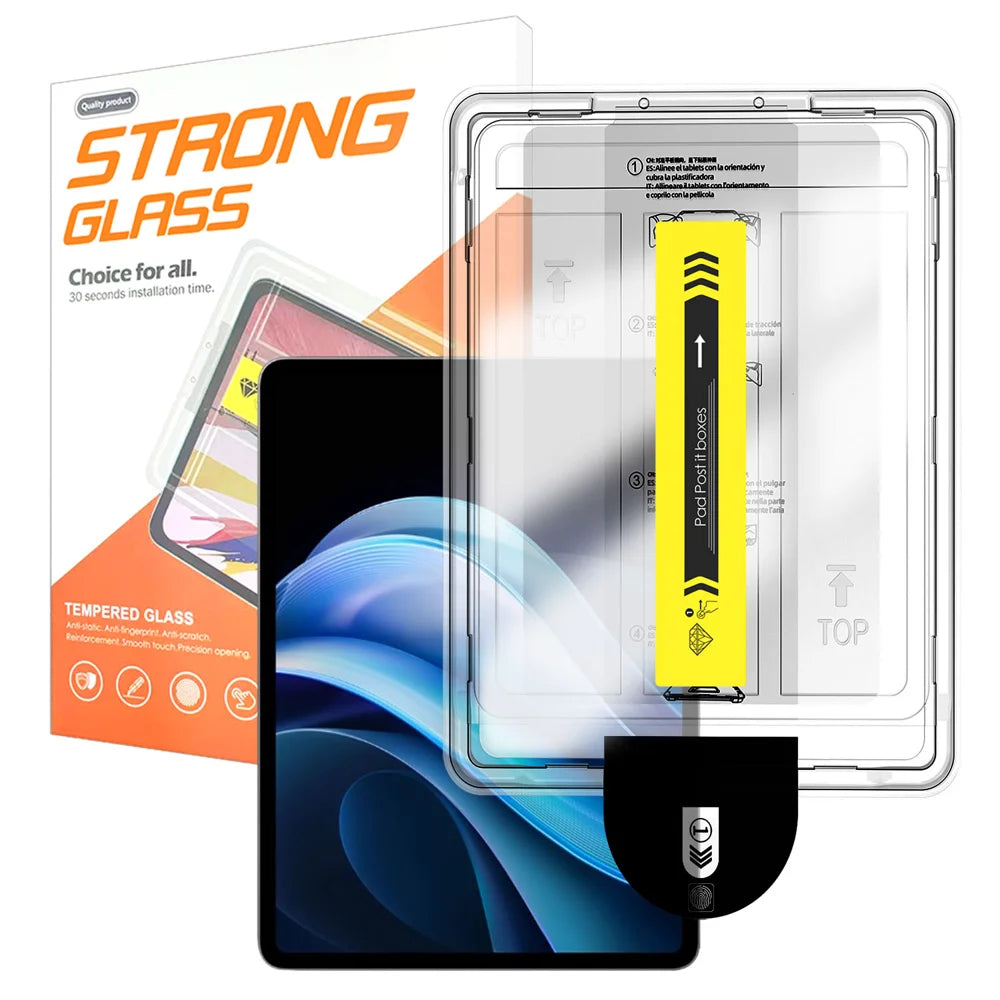 For vivo Pad3 Screen Protector Arc Edge Tempered Glass Film with Auto Dust-free Installation Tool (NOT Complete Covering) - Transparent - 1