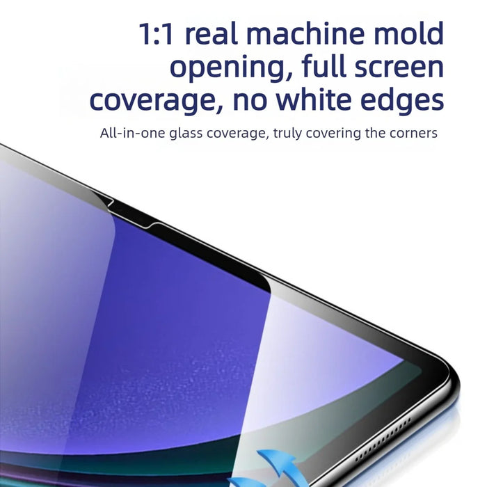 For OnePlus Pad 2 Pro Screen Protector Arc Edge Tempered Glass Film with Auto Dust-free Installation Tool (NOT Complete Covering) - Transparent - 3