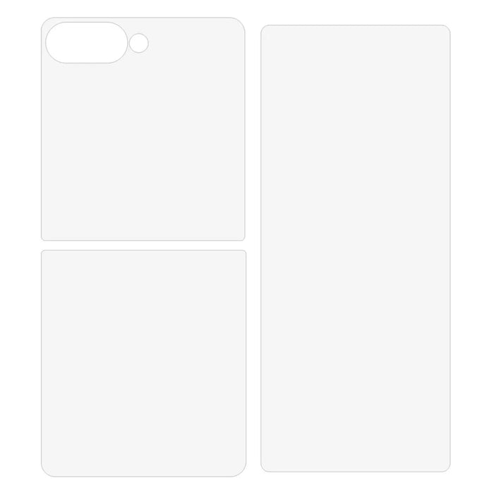 For Samsung Galaxy Z Flip8 Screen Protector Set, Front + Back Full Cover TPU+PET Hydrogel Film - 4