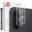 NORTHJO 2Pcs For Samsung Galaxy S26 FE Tempered Glass Camera Lens Protector Clear 3D Integrated Full Coverage - Transparent - 1