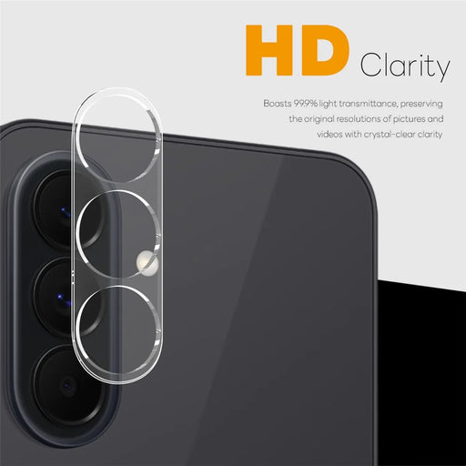 NORTHJO 2Pcs For Samsung Galaxy S26 FE Tempered Glass Camera Lens Protector Clear 3D Integrated Full Coverage - Transparent - 2