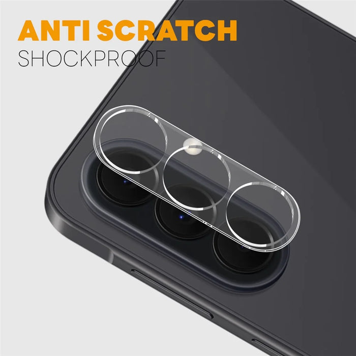 NORTHJO 2Pcs For Samsung Galaxy S26 FE Tempered Glass Camera Lens Protector Clear 3D Integrated Full Coverage - Transparent - 3