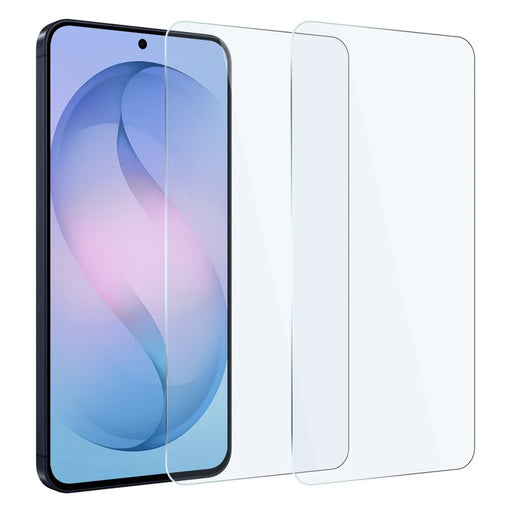 NORTHJO A+ 2Pcs For Samsung Galaxy S26 FE Tempered Glass Screen Protector 0.3mm 2.5D HD Film (NOT Complete Covering) - Transparent - 1