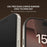 ZGA for iPhone 17 Pro Anti-spy Screen Protector 3D Full Coverage Anti-static High Aluminum-Silicon Glass Film - Black - 6