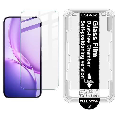 IMAK H Series For vivo Y600 Pro 5G Tempered Glass Screen Protector Easy Installation Film with Auto Dust-Remove Tool - Transparent Kit (NOT Complete Covering) (Fingerprint Unlock) - 1