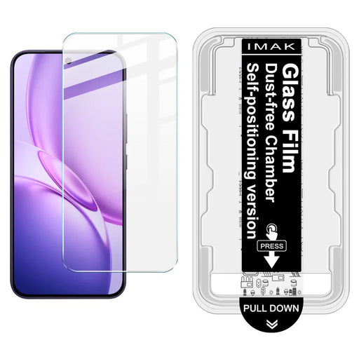 IMAK H Series For vivo Y600 Pro 5G Tempered Glass Screen Protector Easy Installation Film with Auto Dust-Remove Tool - Transparent Kit (NOT Complete Covering) (Fingerprint Unlock) - 1