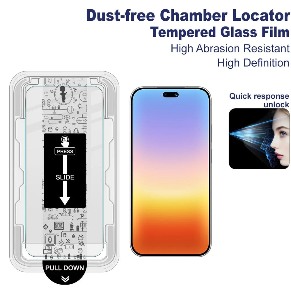 IMAK H Series For Huawei Pura 90 Tempered Glass Screen Protector Film with Dust-free Installation Tool - Transparent - 3