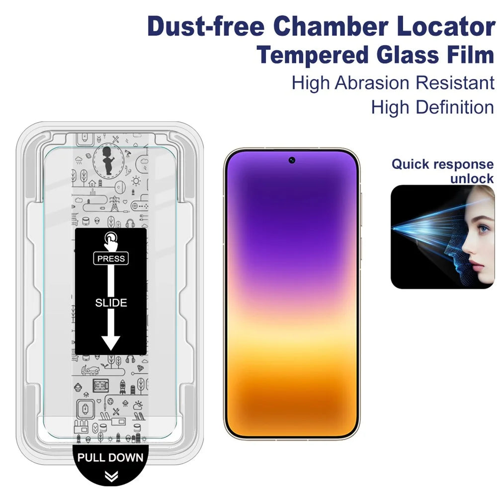 IMAK H Series For Huawei Pura 90s Pro Max 5G / Pura 90 Pro Max Tempered Glass Screen Protector Film with Dust-free Installation Tool - Transparent - 3