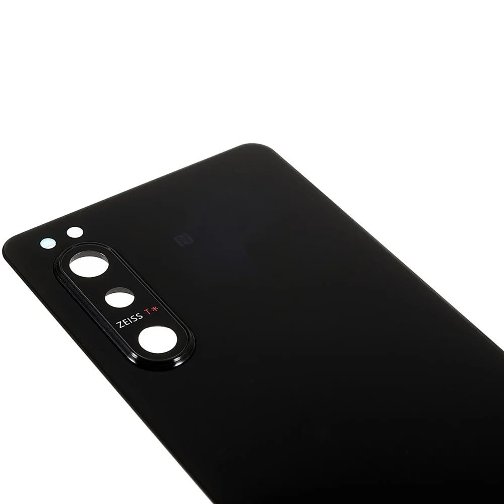 For Sony Xperia 5 II OEM Battery Housing with Adhesive Sticker + Camera Lens Cover - Black - 6