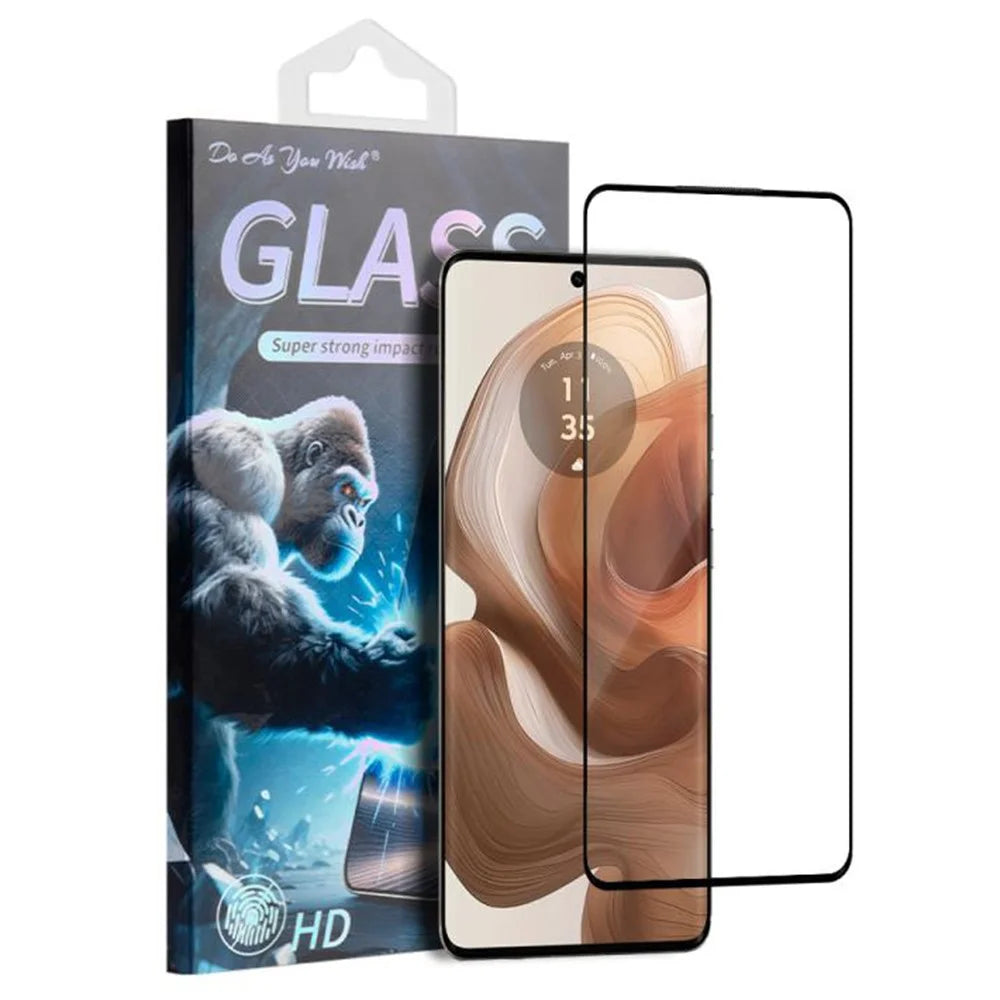DO AS YOU WISH For Motorola Moto X50 Ultra 5G  /  50 Ultra 5G Screen Protector Silk Printing Full Glue High Aluminum-silicon Glass Film - 1