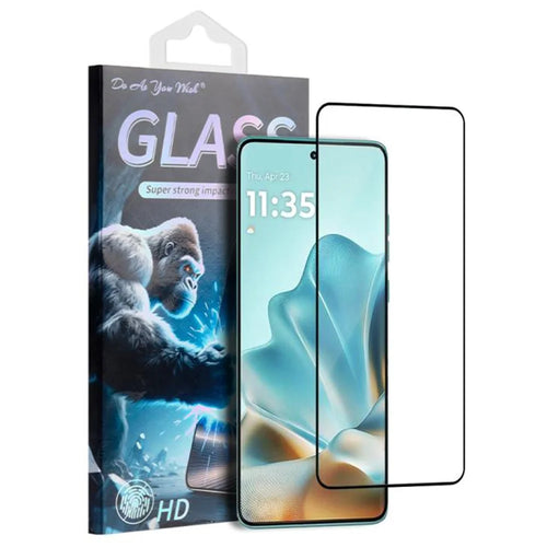 DO AS YOU WISH For Motorola Edge 60 5G  /  60 Fusion 5G Screen Protector Silk Printing Full Glue High Aluminum-silicon Glass Film - 1