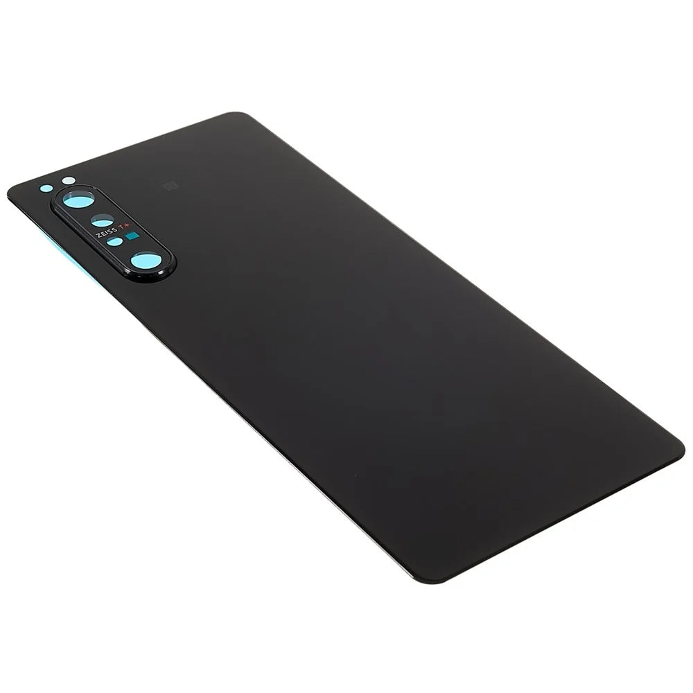 For Sony Xperia 1 II OEM Battery Housing with Adhesive Sticker + Camera Lens Cover - Black - 4