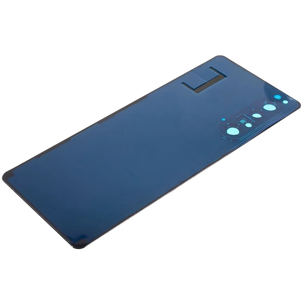 For Sony Xperia 1 II OEM Battery Housing with Adhesive Sticker + Camera Lens Cover - Black - 5