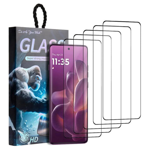DO AS YOU WISH 5Pcs For Motorola Edge 70 Pro 5G Screen Protector Silk Printing High Aluminum-silicon Glass Film - 1