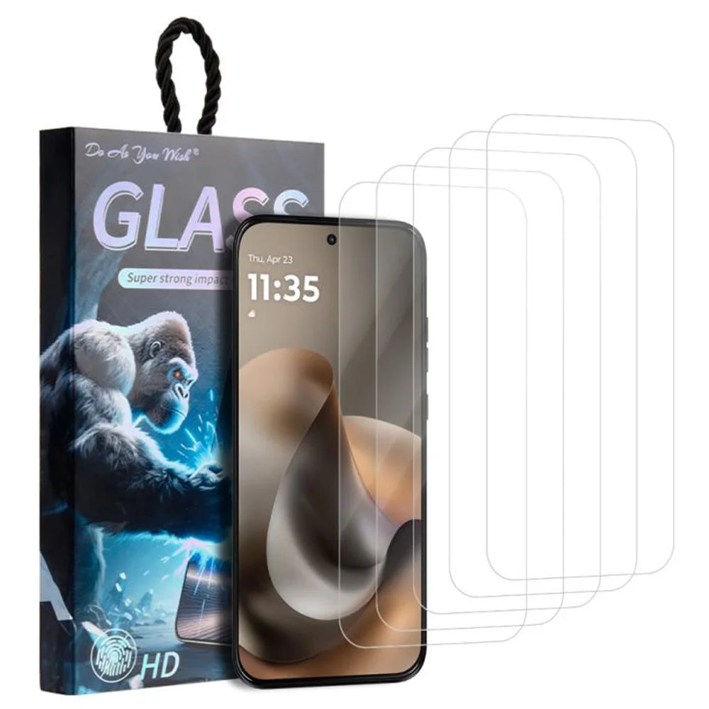 DO AS YOU WISH 5Pcs For Motorola Moto G77 5G  /  G67 5G Screen Protector 9H HD High Aluminum-silicon Glass Film - Transparent - 1