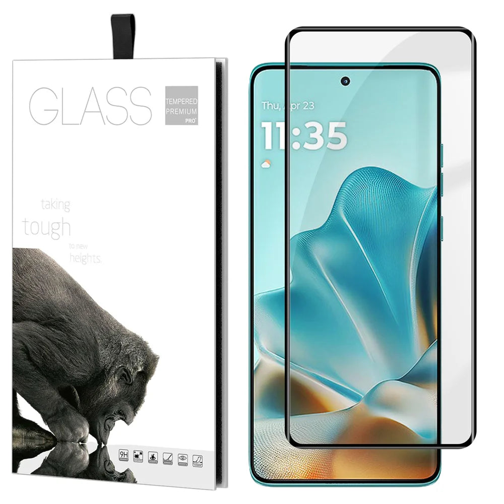 For Motorola Edge 60 5G / Motorola Edge 60 Fusion 5G Full Screen Protector Full Glue Curved Edges Anti-fingerprint Tempered Glass Film - Transparent - 1
