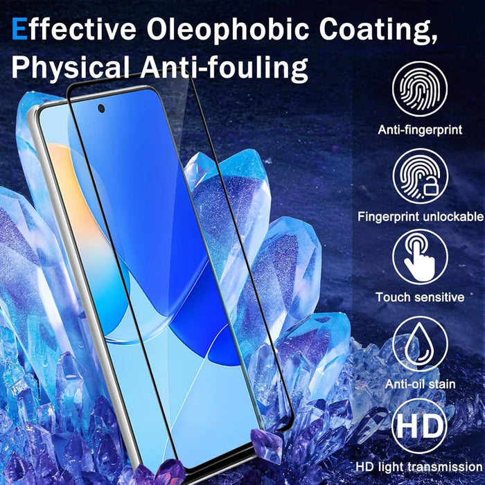 For Realme C100 5G 25Pcs Full Cover Screen Protector Silk Printing Ultra Clear High Aluminium-silicon Glass Film - Transparent - 2
