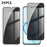 For Realme C100 5G 25Pcs Anti-spy Screen Protector Silk Printing High Aluminium-silicon Glass Full Cover Anti-fingerprint Privacy Film - Black - 1