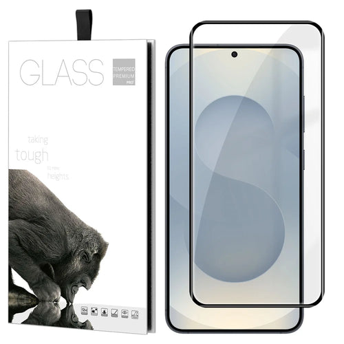 For Samsung Galaxy S25 Full Screen Protector Full Glue Curved Edges Anti-fingerprint Tempered Glass Film - Transparent - 1