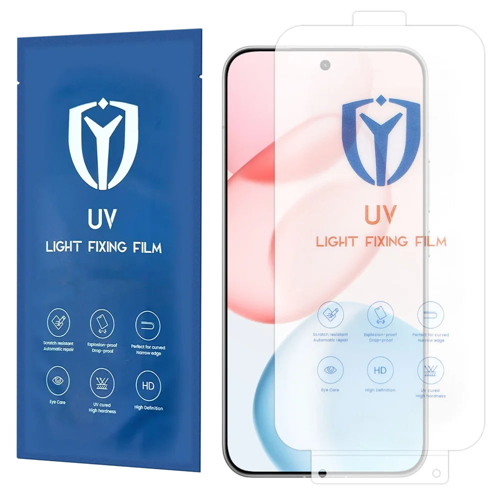 For Honor 400 Pro 5G (Global) PET Screen Protector Full Coverage Full Glue UV Film - Transparent - 1