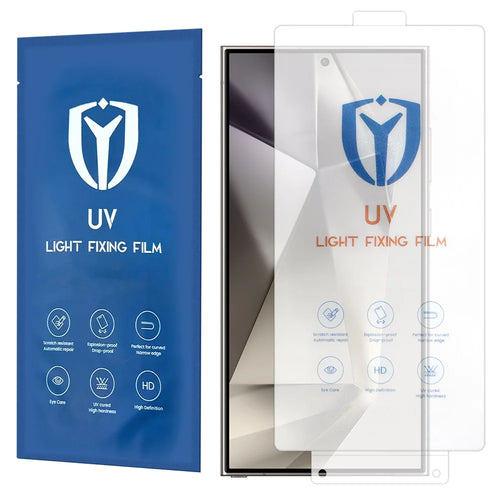 For Samsung Galaxy S24 Ultra PET Screen Protector Full Coverage Full Glue UV Film - Transparent - 1