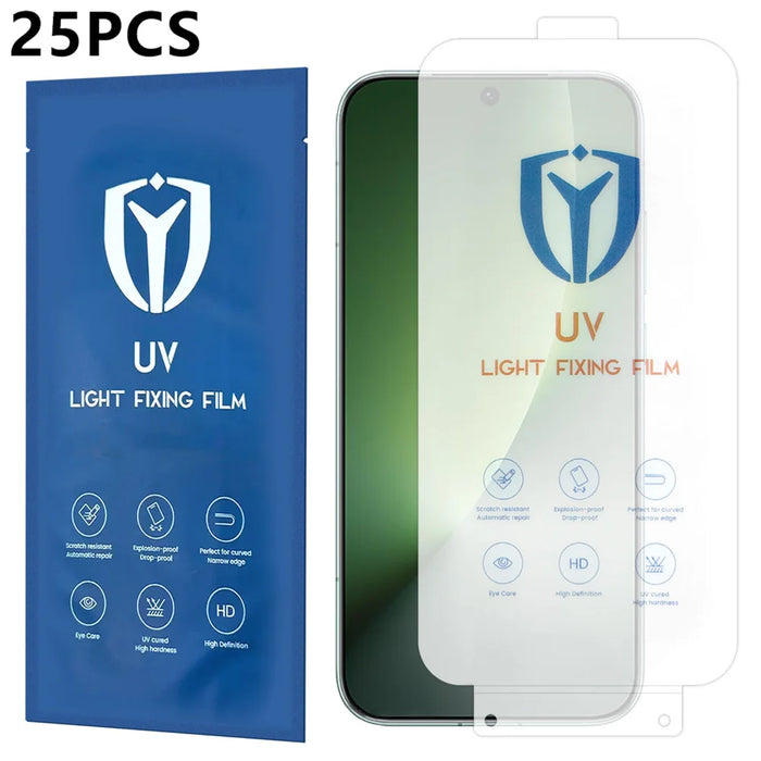 For Honor Magic8 5G 25Pcs PET Screen Protector Full Coverage Full Glue UV Film - Transparent - 1