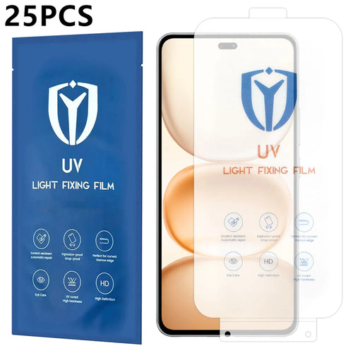 For Honor Power 5G 25Pcs PET Screen Protector Full Coverage Full Glue UV Film - Transparent - 1