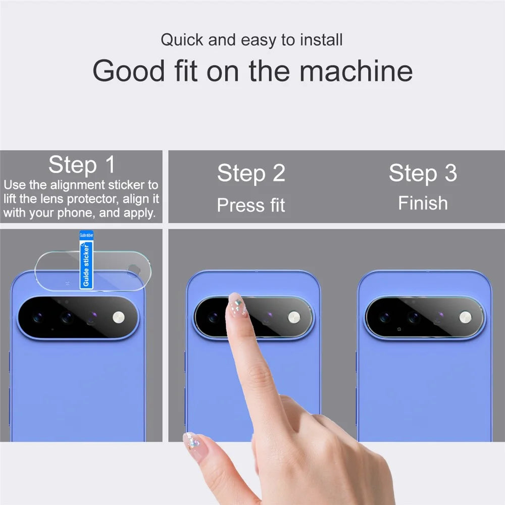 IMAK For Google Pixel 11 Camera Lens Protector Slim Tempered Glass Full Coverage Lens Film - Transparent - 4